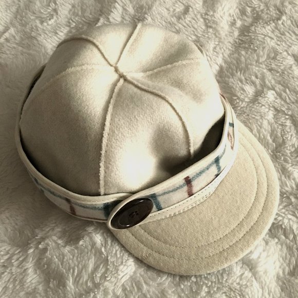 NWOT Stormy Kromer Plaid Wool Button Cap - Picture 1 of 15